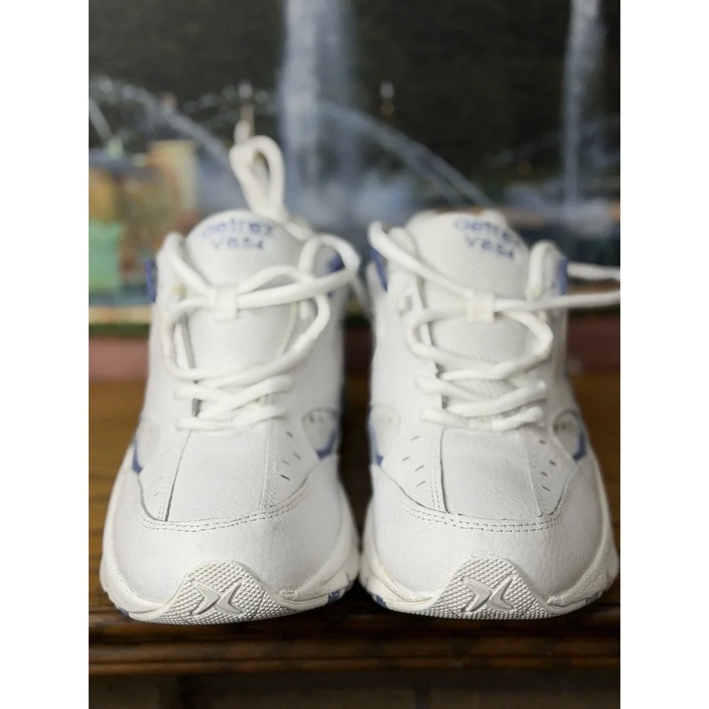 Aetrex Sneakers Women 9.5 X-Wide Periwinkle Lace Walker V854WX065 Reflective